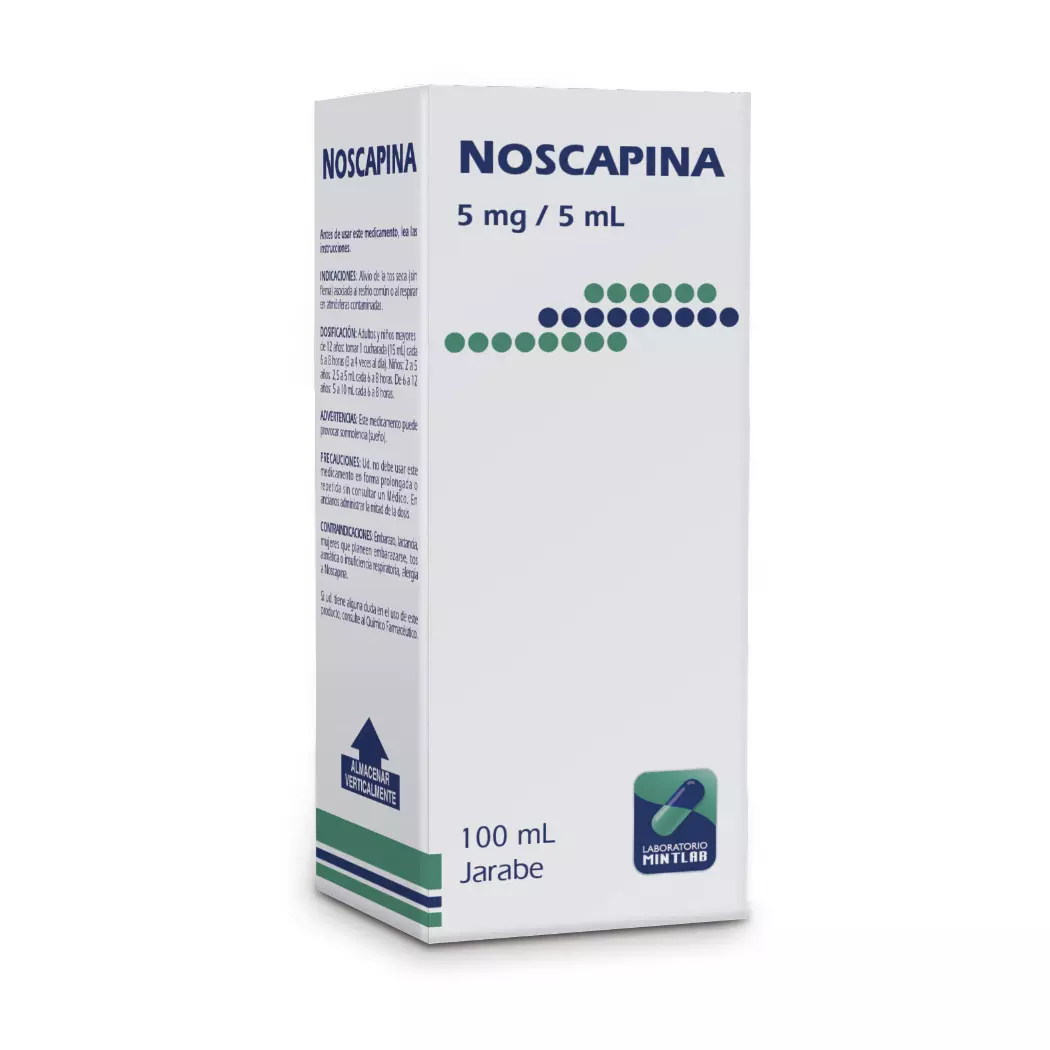 Noscapina 5 mg/5 mL Jarabe 100 ml - Minilab