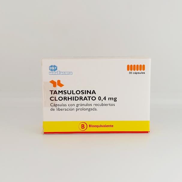 Tamsulosina 0,4 mg x 30 Cápsulas Liberación Prolongada - Unifarma
