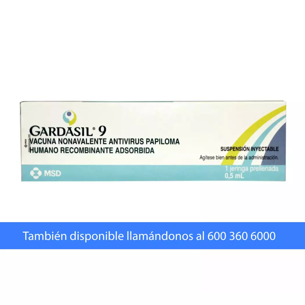 Gardasil 9 Vacuna VPH 0,5 mL x 1 Jeringa - MSD