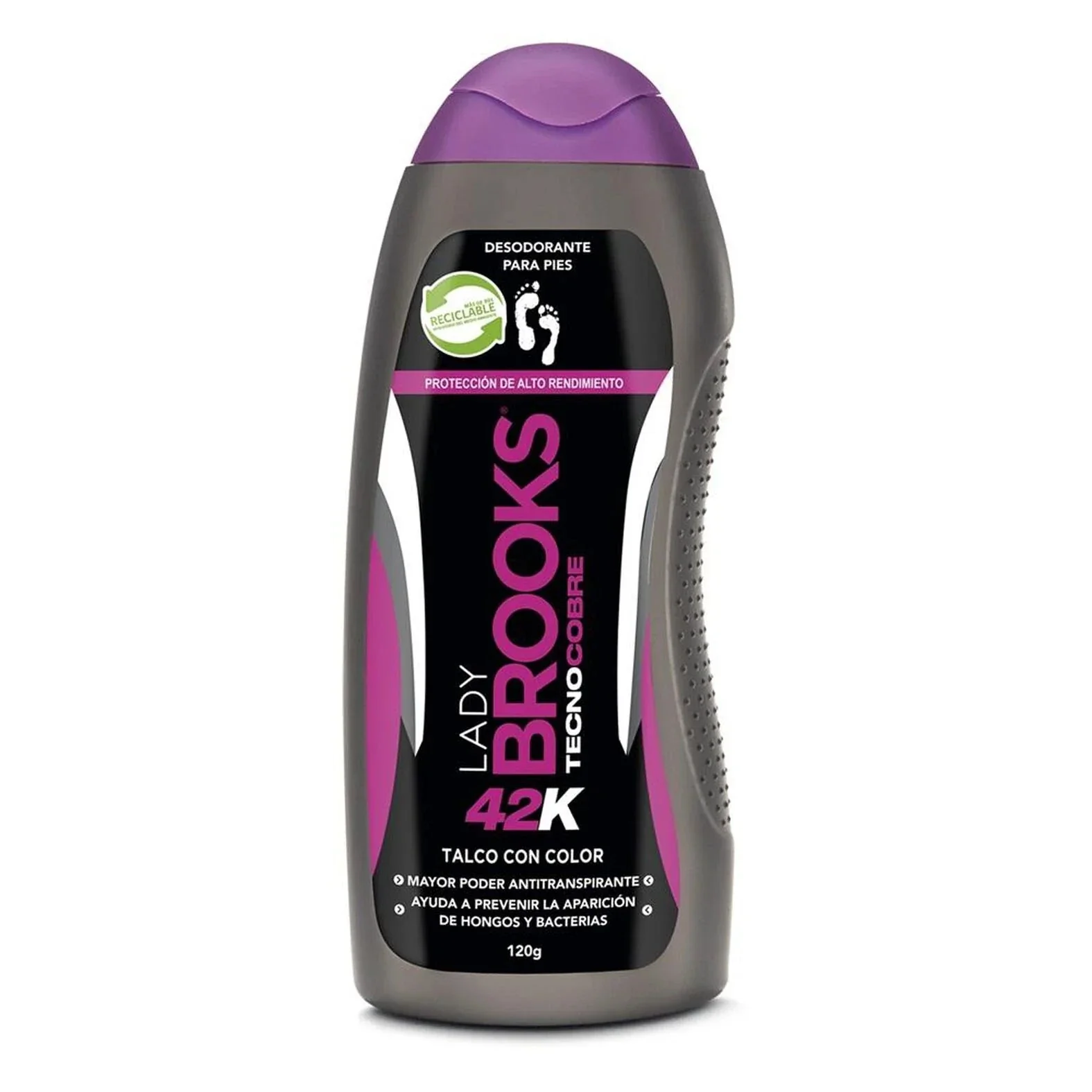 Lady Brooks 42K Tecno Cobre Talco Desodorante para Pies 120 g