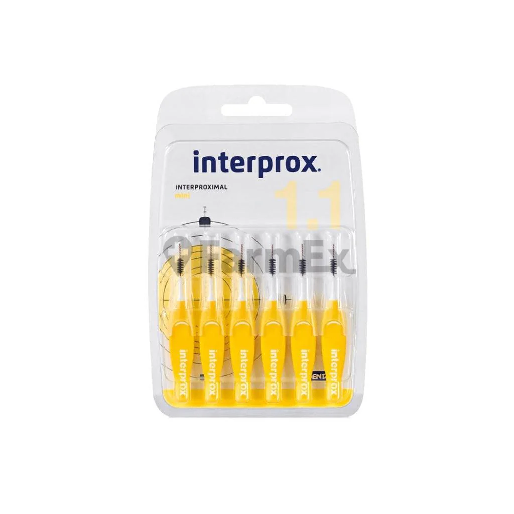 Interprox Mini 1.1 mm x 6 Unidades - Cepillo Interproximal