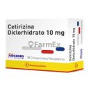 Cetirizina 10 mg x 30 Comprimidos - Ascend