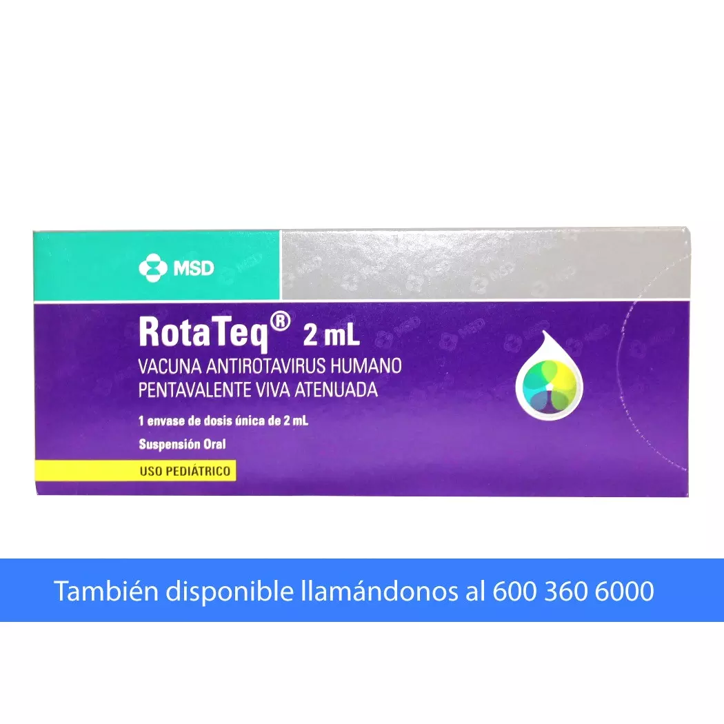 RotaTeq 2 mL x 1 Tubo Dosificador - Vacuna Antirotavirus