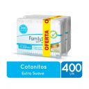 Family set Varitas de algodón oferta 2 x 200 unidades