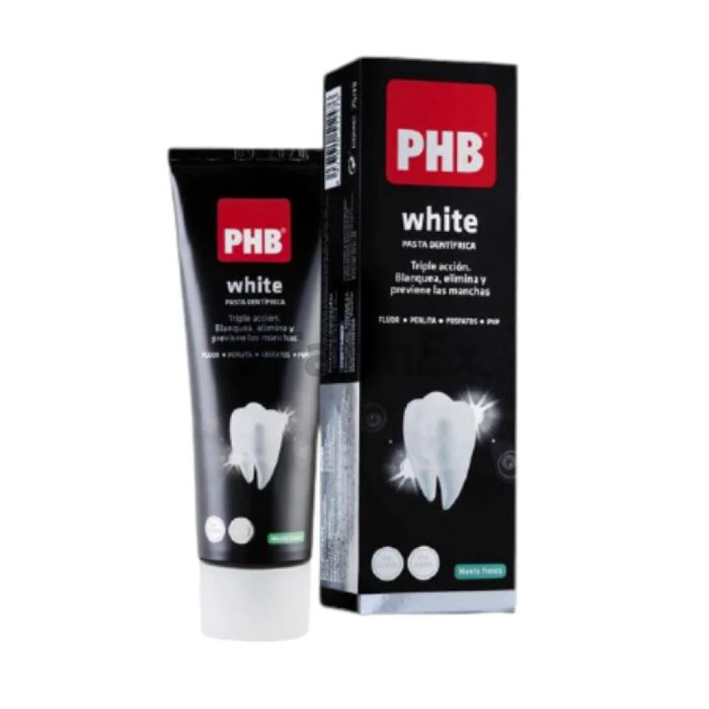PHB White Pasta Dental 75 ml - Blanqueadora Menta