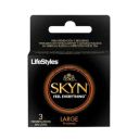 Lifestyles Skyn Large x 3 Preservativos sin latex