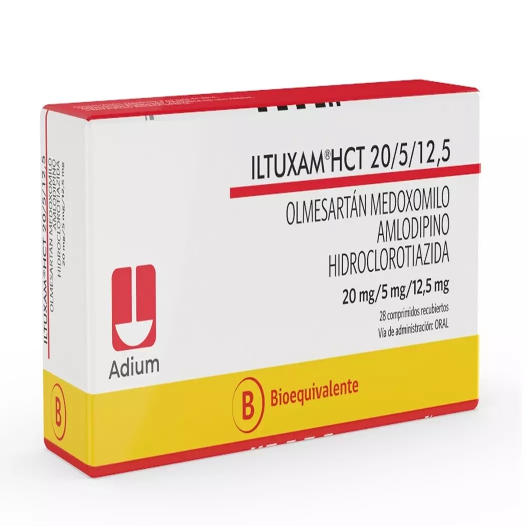 Iltuxam HCT 20/5/12,5 mg x 28 Comprimidos - Olmesartán, Amlodipino, HCTZ