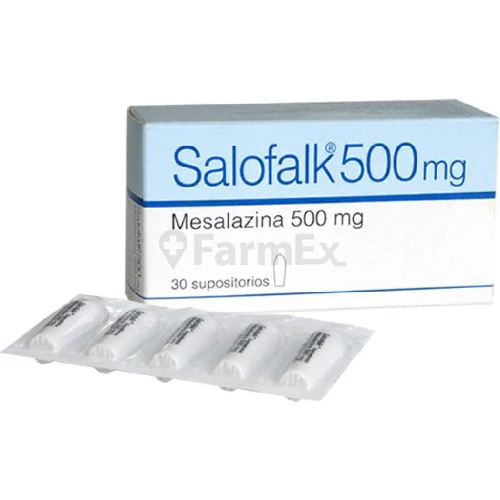 Salofalk 500 mg x 30 Supositorios - Mesalazina