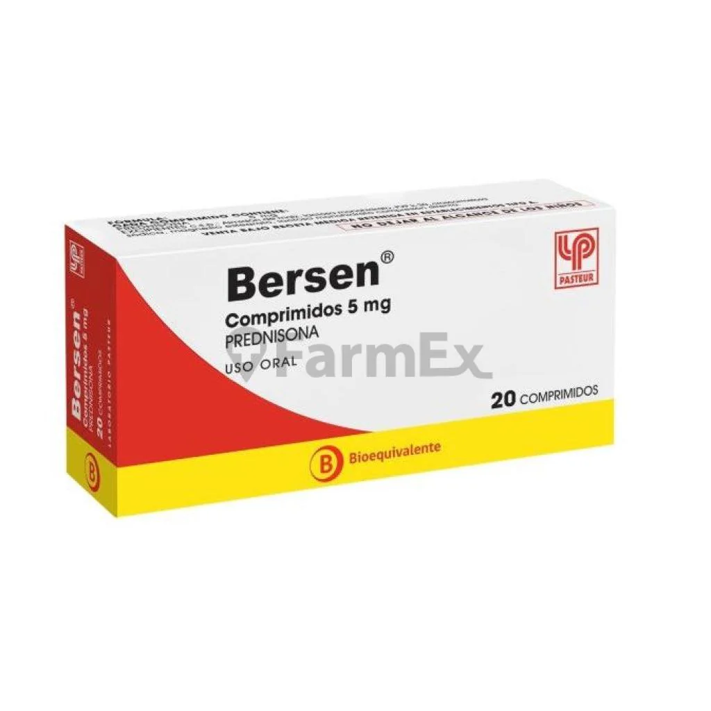 Bersen Prednisona 5 mg x 20 Comprimidos