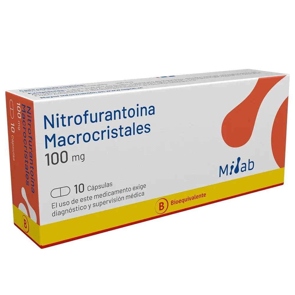 Nitrofurantoína 100 mg x 10 Cápsulas - Mintlab