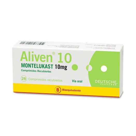 Aliven 10 mg x 28 Comprimidos Recubiertos - Montelukast