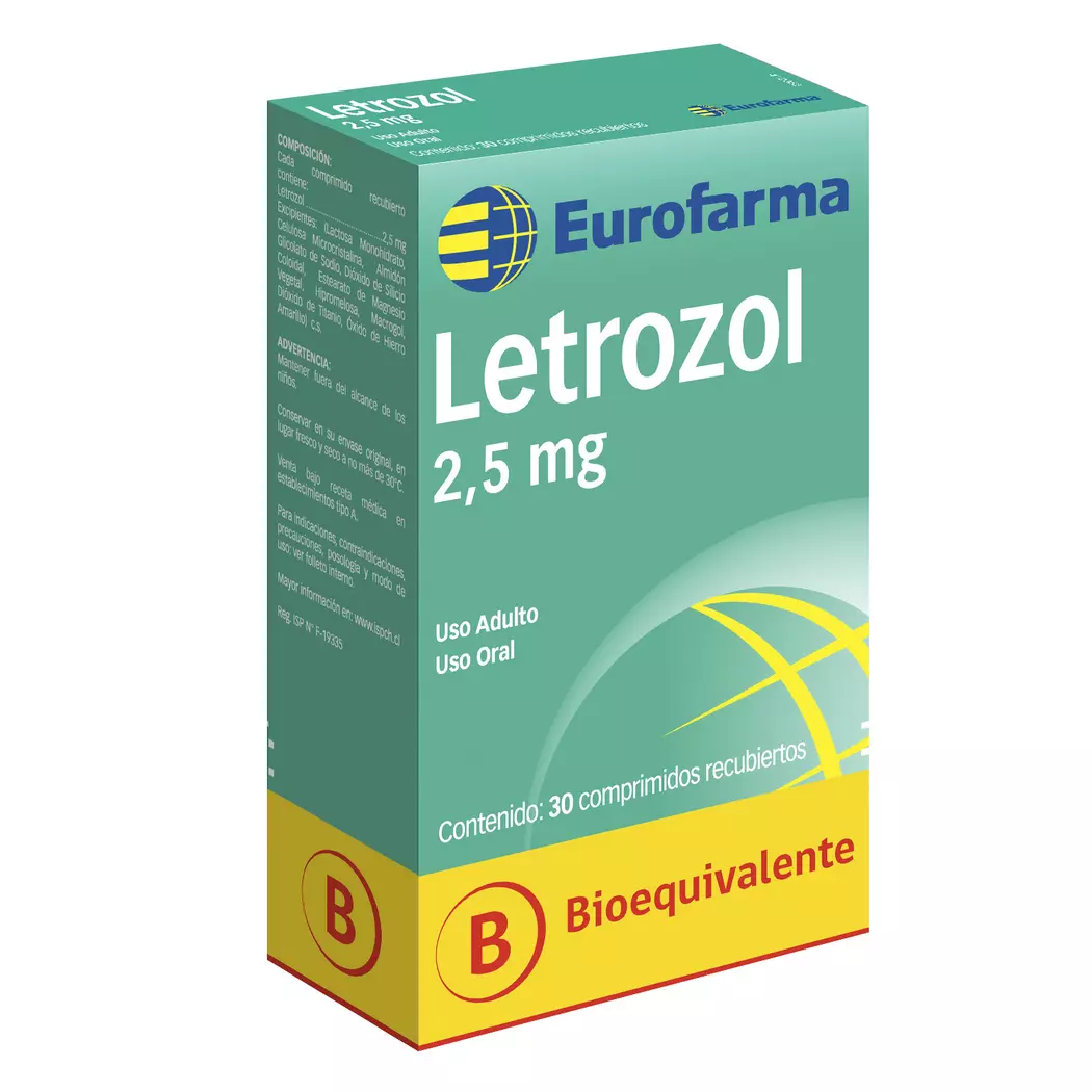 Letrozol 2.5 mg x 30 Comprimidos - Eurofarma