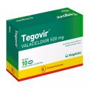 Tegovir Valaciclovir 500 mg x 10 Comprimidos - Valaciclovir