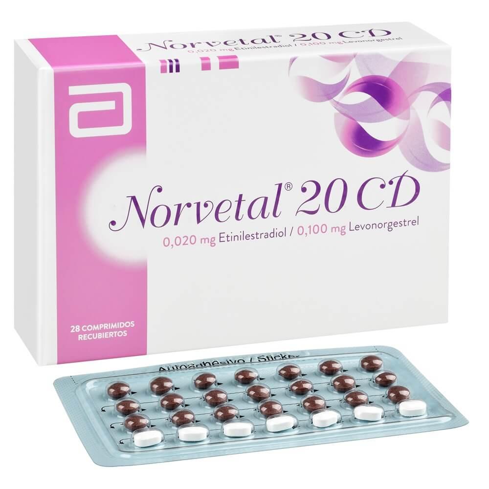 Norvetal 20 CD x 28 Comprimidos - Etinilestradiol y Levonorgestrel