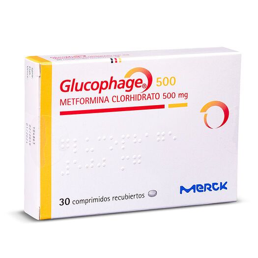 Glucophage 500 mg x 30 Comprimidos Recubiertos - Metformina