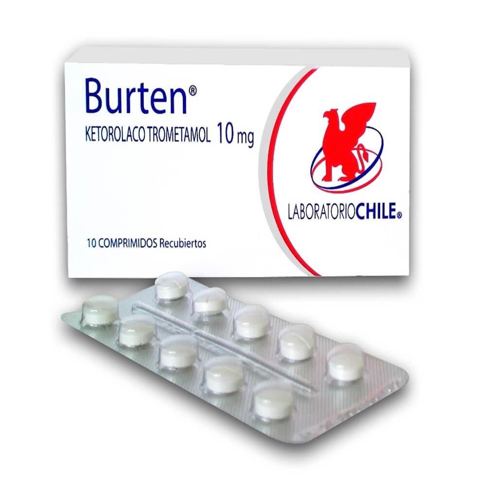 Burten 10 mg x 10 Comprimidos - Ketorolaco Trometamol