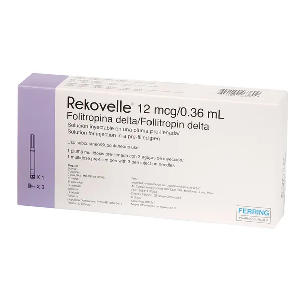 Rekovelle 12 mcg/0,36 ml Solución Inyectable - Folitropina Delta