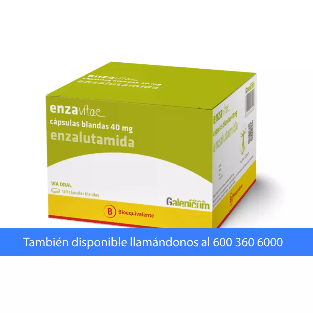 Enzavitae 40 mg x 120 Cápsulas Blandas - Enzalutamida