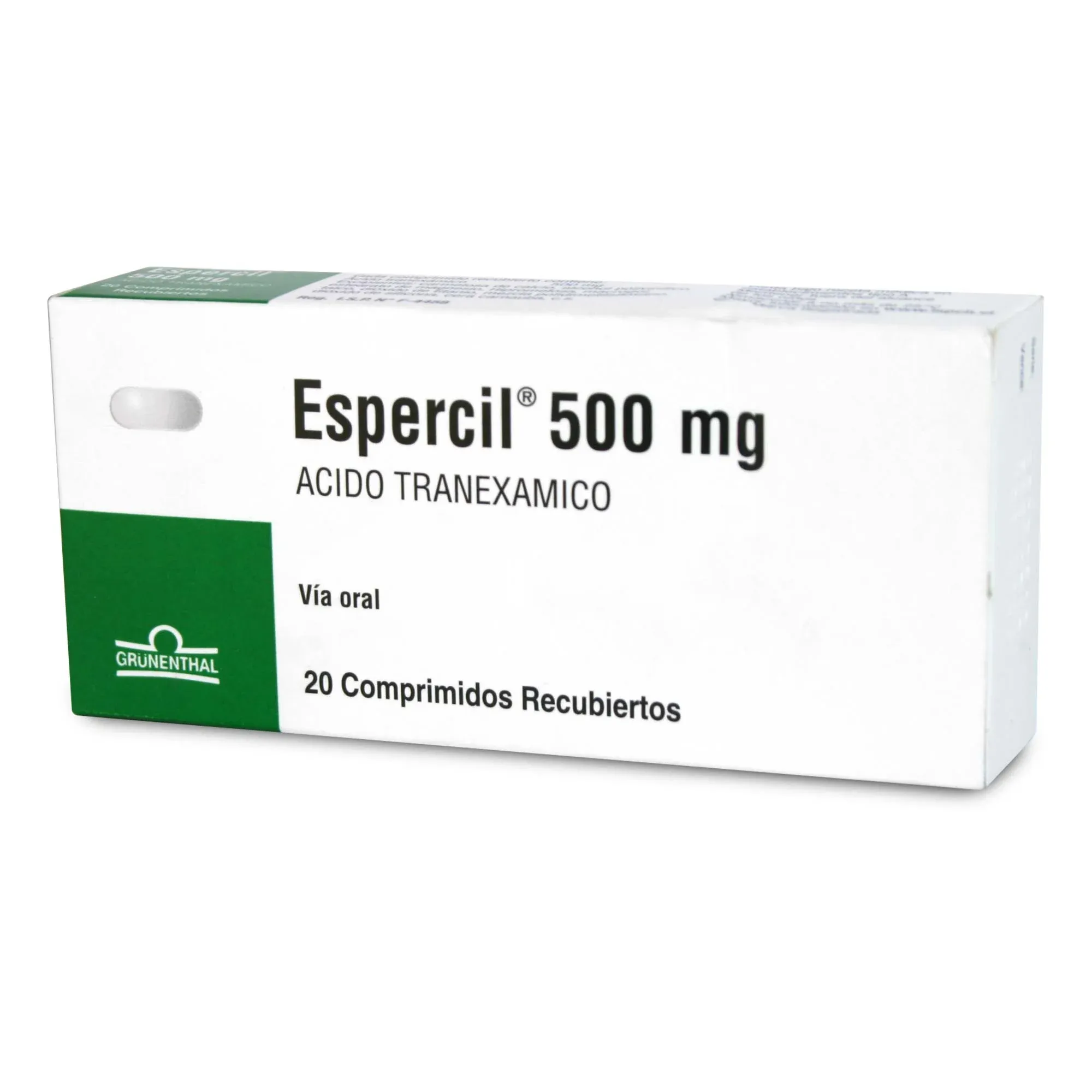 Espercil 500 mg x 20 Comprimidos Recubiertos - Ácido Tranexámico
