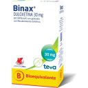 Binax Duloxetina 30mg 28 Cápsulas de Recubrimiento Entérico