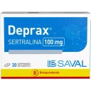 Deprax Sertralina 100mg 30 Comprimidos Recubiertos