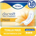 Tena Discreet Maxi Toalla Higiénica 10 Unidades