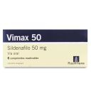 Vimax 50 mg x 6 Comprimidos Masticables - Sildenafil