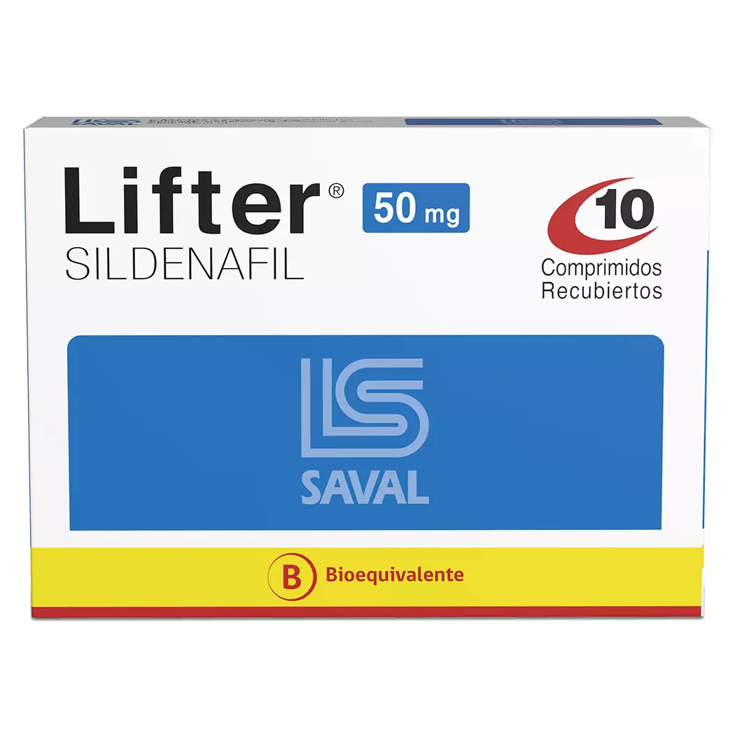 Lifter Sildenafil 50 mg x 10 Comprimidos