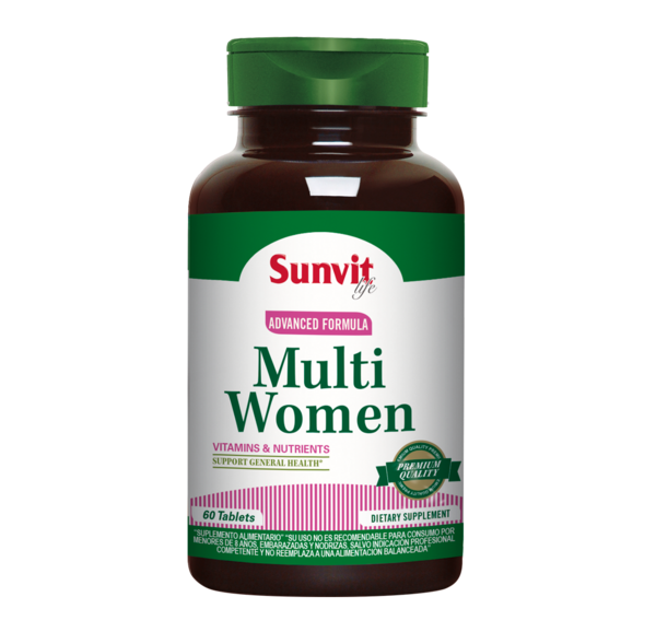 Sunvit Multi Women 60 Comprimidos - Multivitamínico para Mujeres