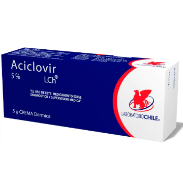 Aciclovir 5% Crema Dérmica x 5 g - Laboratorio Chile