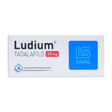 Ludium 20 mg x 4 Comprimidos Recubiertos - Tadalafilo