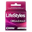 Preservativos Lifestyles Orgazmax x 3 unidades