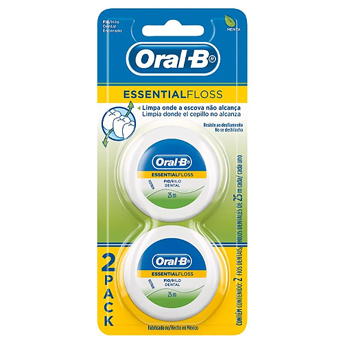 Oral-B EssentialFloss Hilo Dental Menta 2 Un (2 x 25 m)