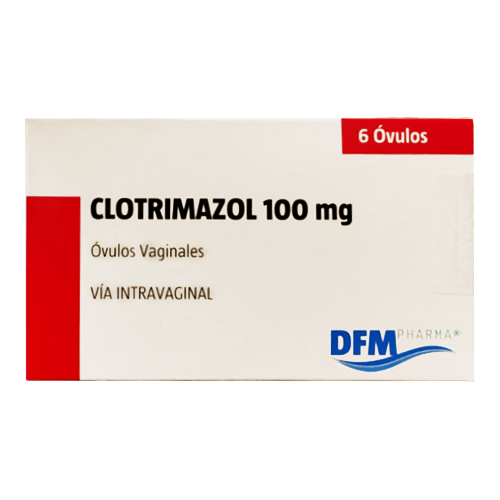 Clotrimazol 100 mg x 6 Óvulos - DFM Pharma