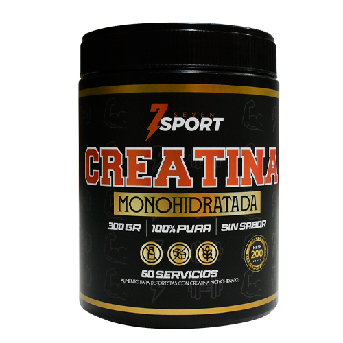 7 Sport Creatina Monohidratada 300 g - Sin Sabor