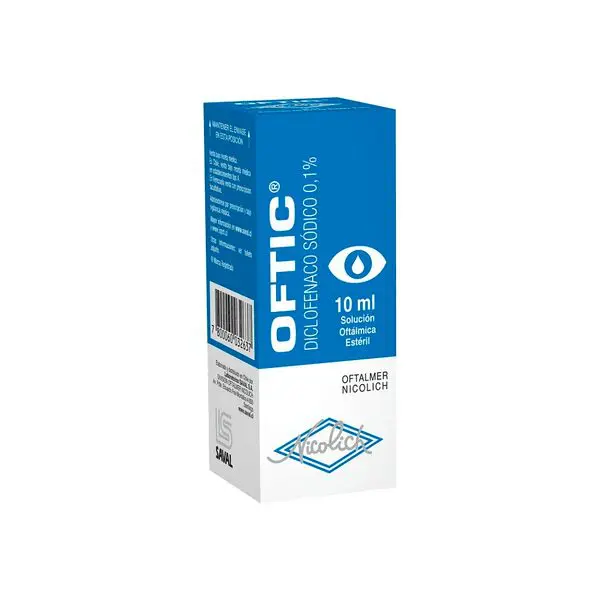 Oftic Gotas Diclofenaco Sódico 0,1% Solución Oftálmica 25 ml
