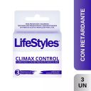 LifeStyles Climax Control 3 Preservativos - Lubricado con Retardante