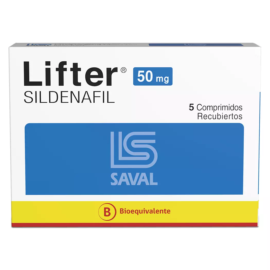 Lifter 50 mg x 5 Comprimidos - Sildenafil