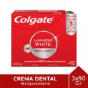 Colgate Luminous White Brilliant 3x90 g Pasta Dental Blanqueadora