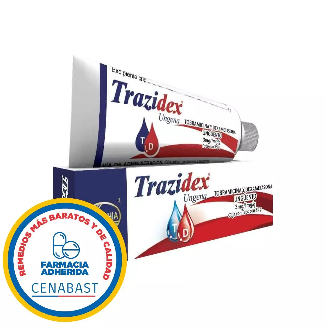 Trazidex Ungüento Oftálmico 3,5 g - Tobramicina + Dexametasona