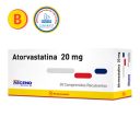 Atorvastantina 20 mg x 30 comprimidos recubiertos (Ascend)