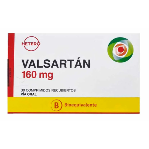 Valsartán 160 mg x 30 Comprimidos - Hetero