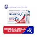 Sensodyne Sensibilidad y Encías Blanqueador Mega 2x100g
