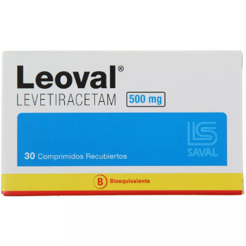 Leoval 500 mg x 30 Comprimidos - Levetiracetam