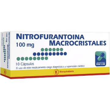 Nitrofurantoína 100 mg x 10 Cápsulas - Mintlab