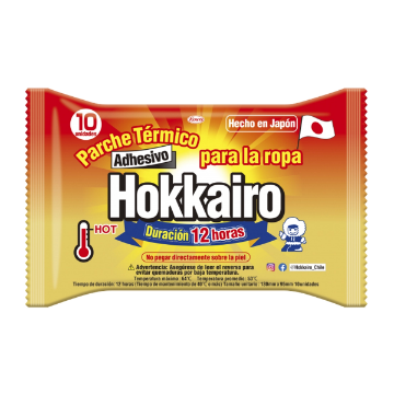 Hokkairo Parche Térmico Adhesivo 10 Unidades - 12 Horas de Calor