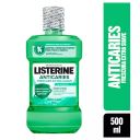 Listerine Anticaries Frescura Extra Suave sin Alcohol 500 ml