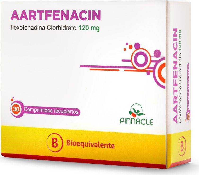 Aartfenacin 120 mg x 30 Comprimidos Recubiertos - Fexofenadina
