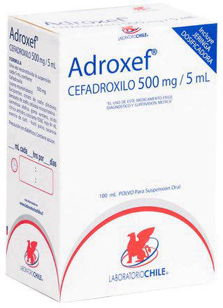 Adroxef 500 mg/5 mL Polvo para Suspensión Oral x 100 mL - Cefadroxilo