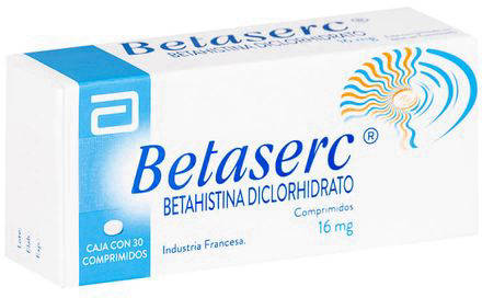 Betaserc 16 mg x 30 Comprimidos - Betahistina